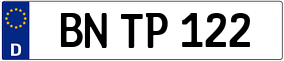 Trailer License Plate